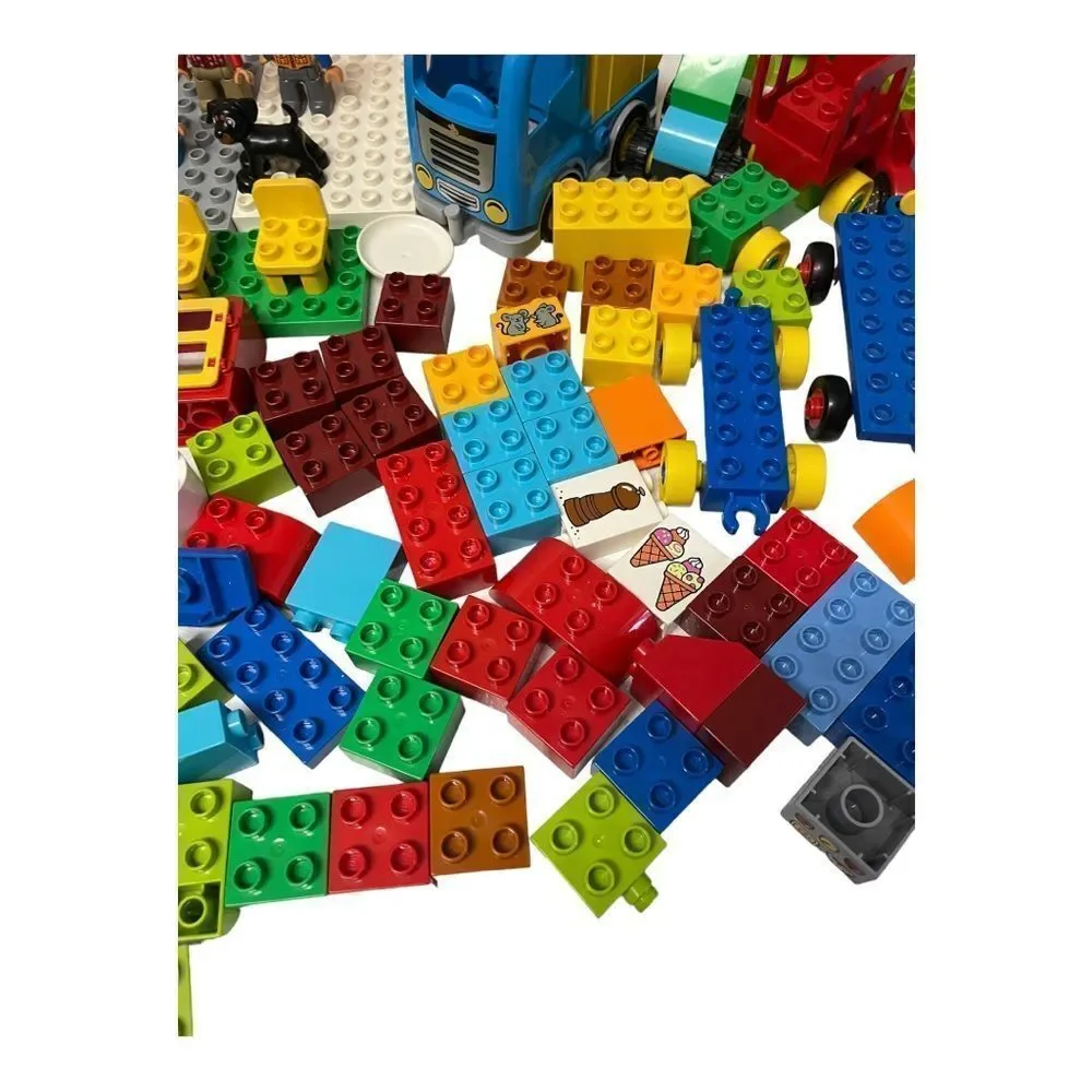 Mixed lot of Duplo Legos vehicles figures building blocks